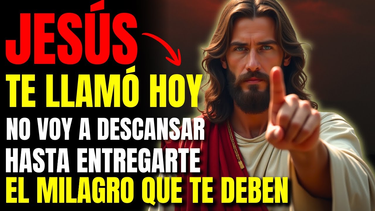 🚨 JESÚS DECLARA: NO ME DETENDRÉ HASTA PONER TU MILAGRO EN TUS MANOS