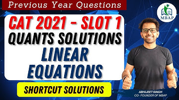 A basket of 2 apples, 4 oranges and 6 mangoes | Linear Equations | CAT 21 Slot 1 | Shortcut Solution