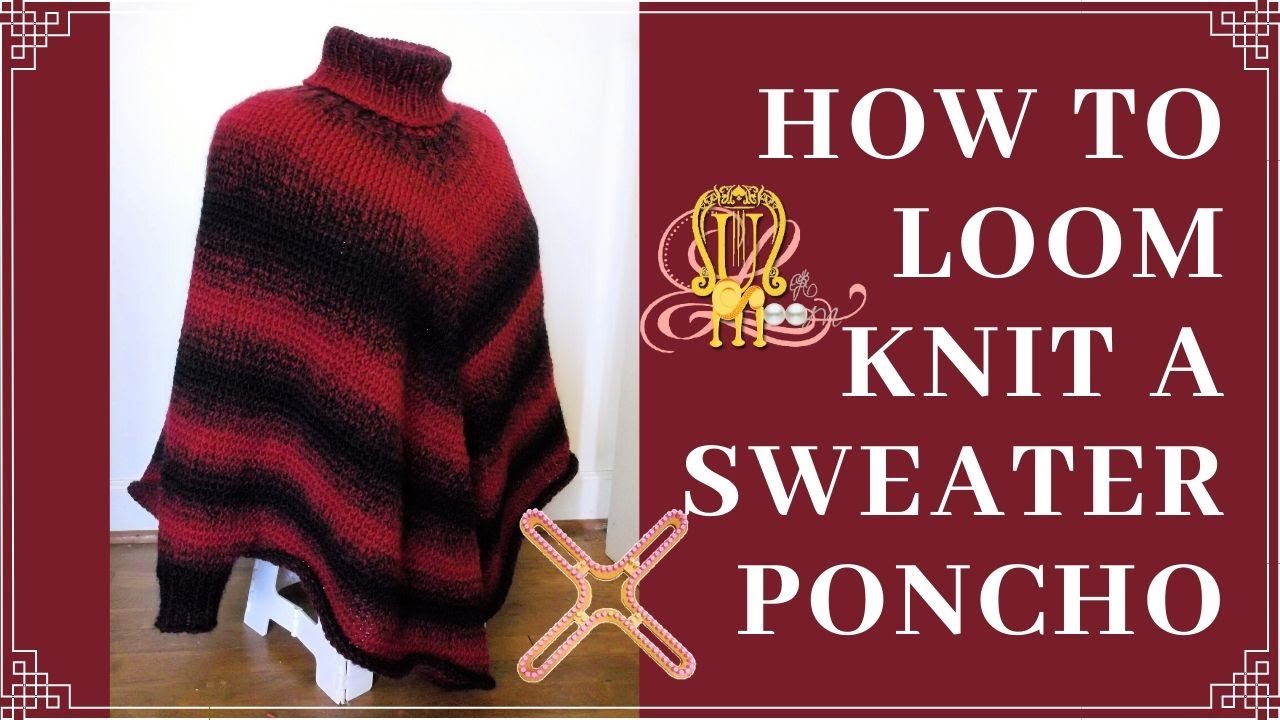 How to a Sweater Poncho - YouTube