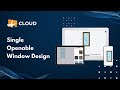 Window and door software  single openable window design  eva cloud windowdesignsoftware