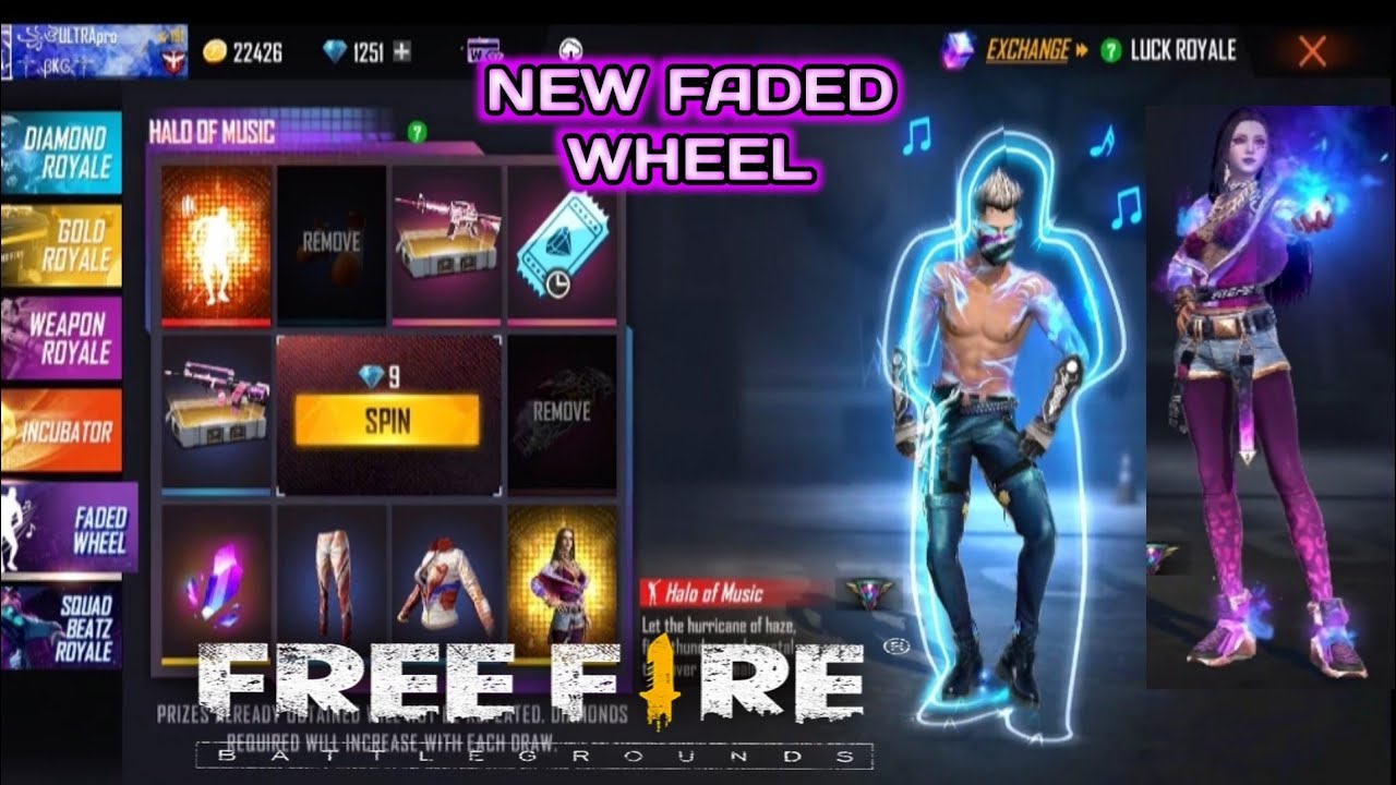 Today new faded wheel ( Halo of music and Flames Enchanted Bundle)