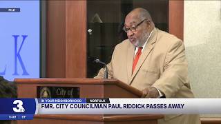 Former councilman Paul Riddick, who served Norfolk for 30 years, dies at 78