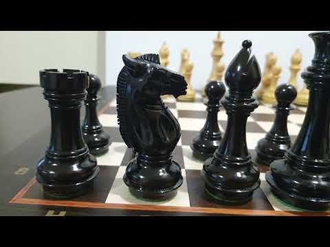 Видео: Шахматы Стаунтон Индия шахматные фигуры Стаунтон Chess Pieces Staunton