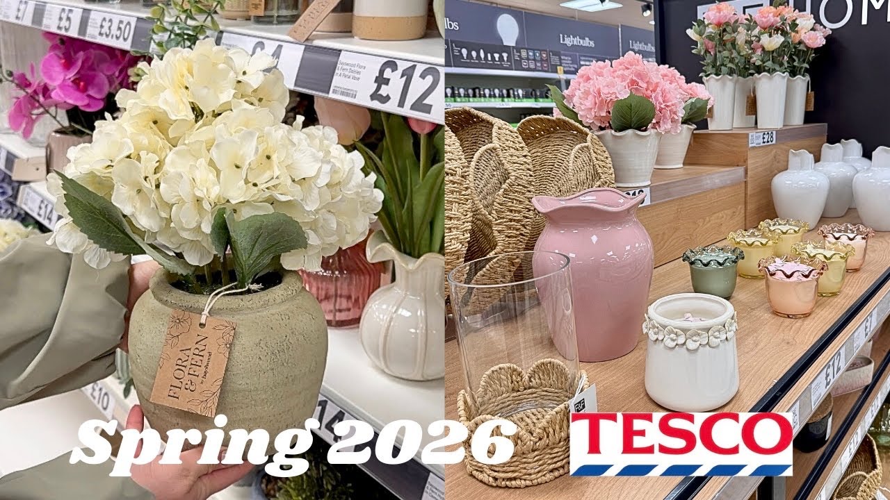 TESCO spring shop with us 🌷 - YouTube