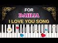 For DAHLIA I Love You Song I Love You Dahlia 