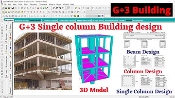 G+3 single column building design with diagonal column by staad pro software | civil engineering |