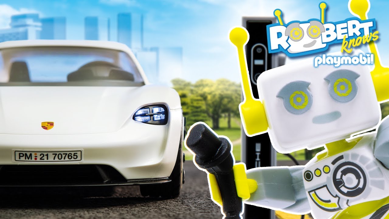 Cos'è un'auto elettrica? 🚗🔌🔋 | ROBert | PLAYMOBIL Italiano - YouTube