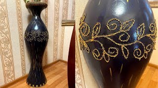 Напольная ваза своими руками. Мастер класс.DIY floor vase.