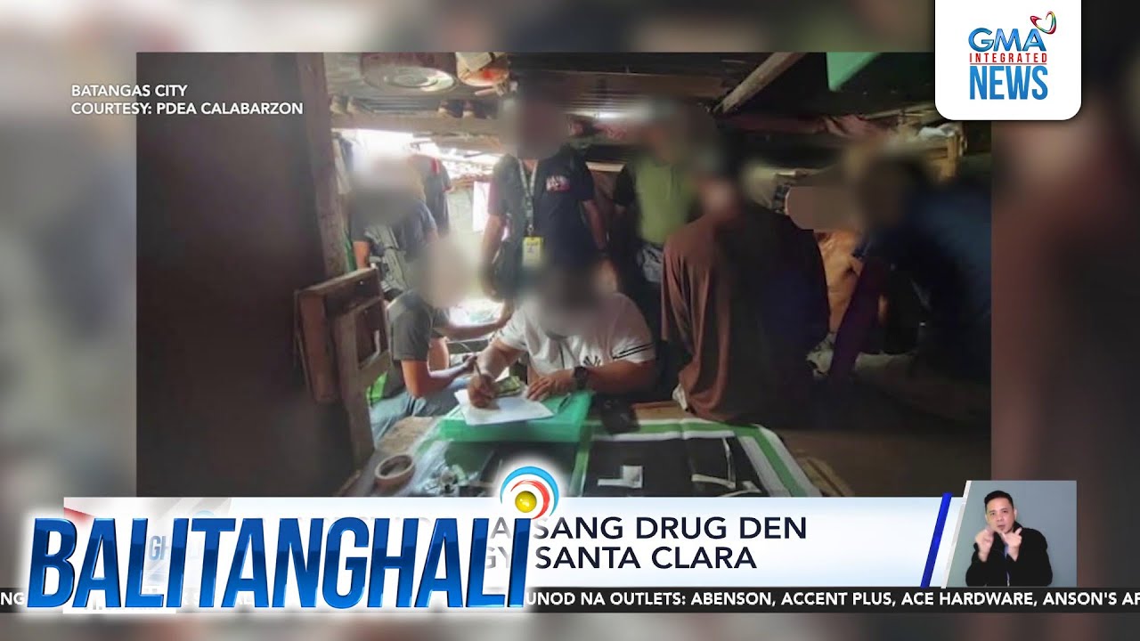 3, arestado sa isang drug den umano sa Brgy. Sta Clara | Balitanghali