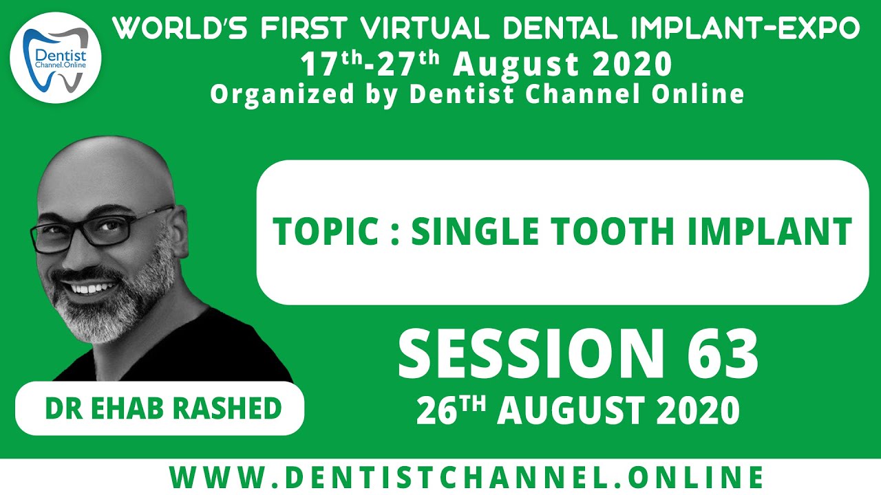 Single Tooth Implant | Dr Ehab Rashed | Session 63 - YouTube