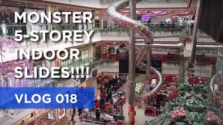 Giant Five Storey Slide Inside a Mall?!