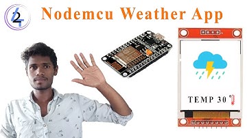 NODEMCU Esp8266 Weather App / Station Using ST7735 TFT Display Module | M42 TECH