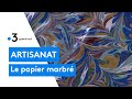 Artisanat dart  la technique du papier marbr