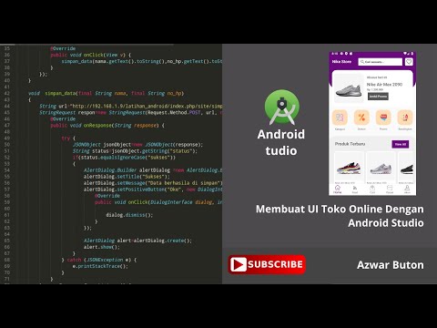 skip intro langsung saja ke menit 5:27 Tutorial basic perkenalan develop mobile app Android. Belajar. 