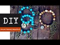 How To Make Gemstone Chain Fringe Stretchy Bracelets With The Bead Place