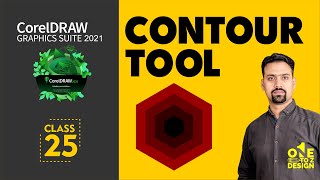 Contour Tool in CorelDraw 2021 | Class # 25 | Urdu / Hindi