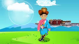 Tibetan Cartoon/Kids Song- Hacky Sacky གངས་ཅན་བྱིས་གླུ། ཐེབས་པད་རྩེད་གཞས།