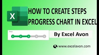 how to create Steps Progress chart in excel