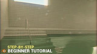 How to Make Poolrooms Found Footage step by step Blender tutorial