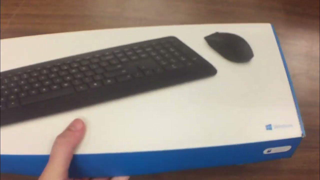 Microsoft Wireless 900 Desktop Keyboard & Mouse Unboxing - YouTube