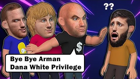 Paddy vs Justin for interim Title - Arman is OUT