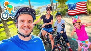 JACARÉ E COBRA NO PASSEIO DE BICICLETA COM MARCOS EM ORLANDO