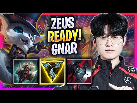 ZEUS IS READY TO PLAY GNAR! - T1 Zeus Plays Gnar TOP vs Udyr! | Season 2024