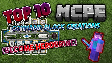 !Top 10 Command Block Creations In MCPE! Minecraft Bedrock Edition Command Block Showcase !
