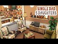 Single Dad and 5 Daughters 🧸 || The Sims 4 Apartment Renovation: Speed Build