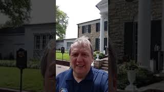 Mike reports from Graceland.  The home of Elvis Presley 2023 #suley #theking #graceland #elvis