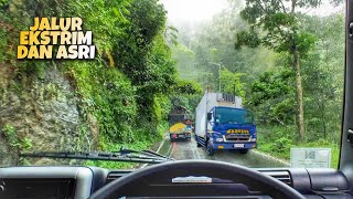 Shiver ! CANTER FE 84 G EURO 4 Grade Test 10 tonnes at Alas Gumitir 🇮🇩 | POV Driving Truck