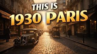 THIS IS PARIS 1930 | Immersive Walking Tour Through Old Paris (Cinematic Time Travel)