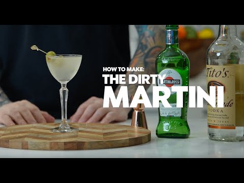 Easy Dirty Martini Cocktail Recipe | Mybartender