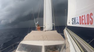 SLOW TV - 6.5 HOURS! Florida Canals, SQUALLS and sailing the ATLANTIC OCEAN!