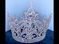 Rhinestone adjustable Crown Tiara