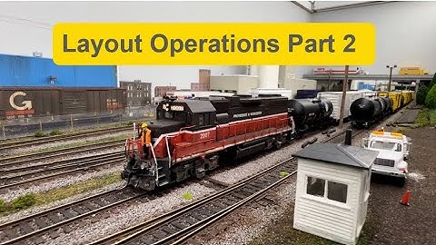 HO Model Railroad Switching Operations and Running Trains - PART 2
