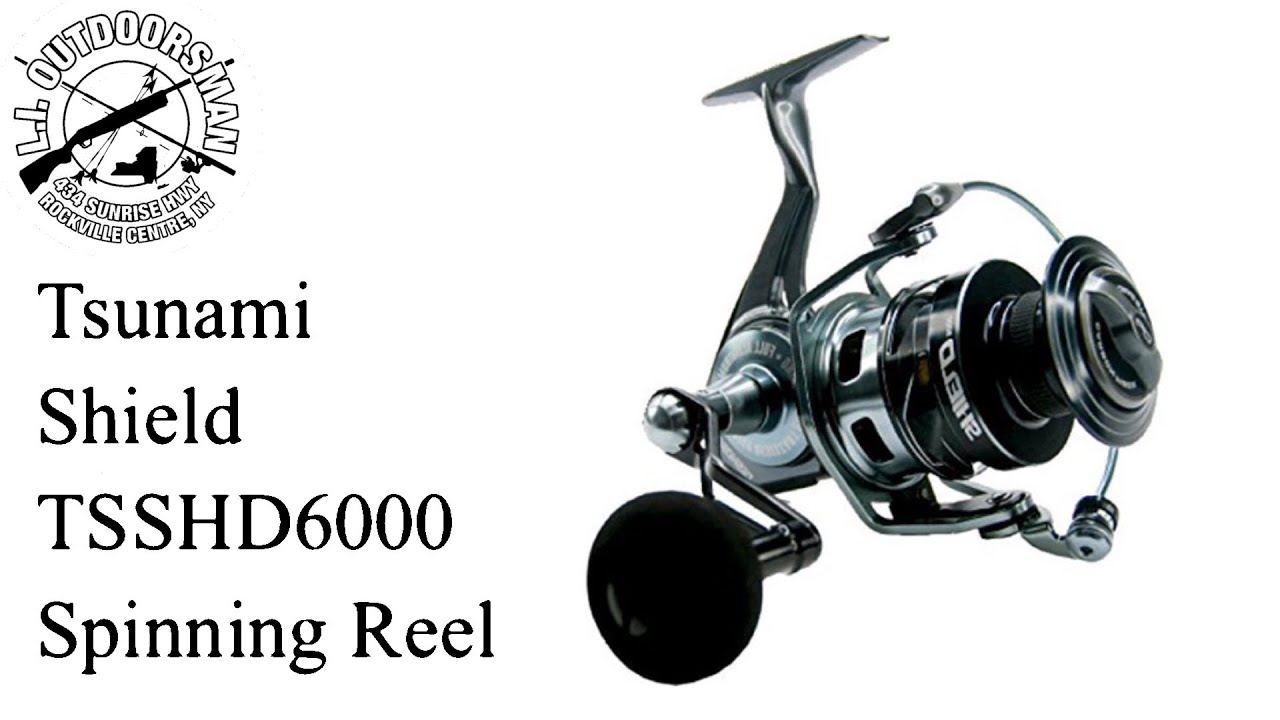 Tsunami Shield 6000 Spinning Reel Review, LI Outdoorsman YouTube
