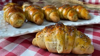 #وصفات_رمضانية فطائر بالشبت كرواصون الجبن والشبت. Croissants of dill and cheese