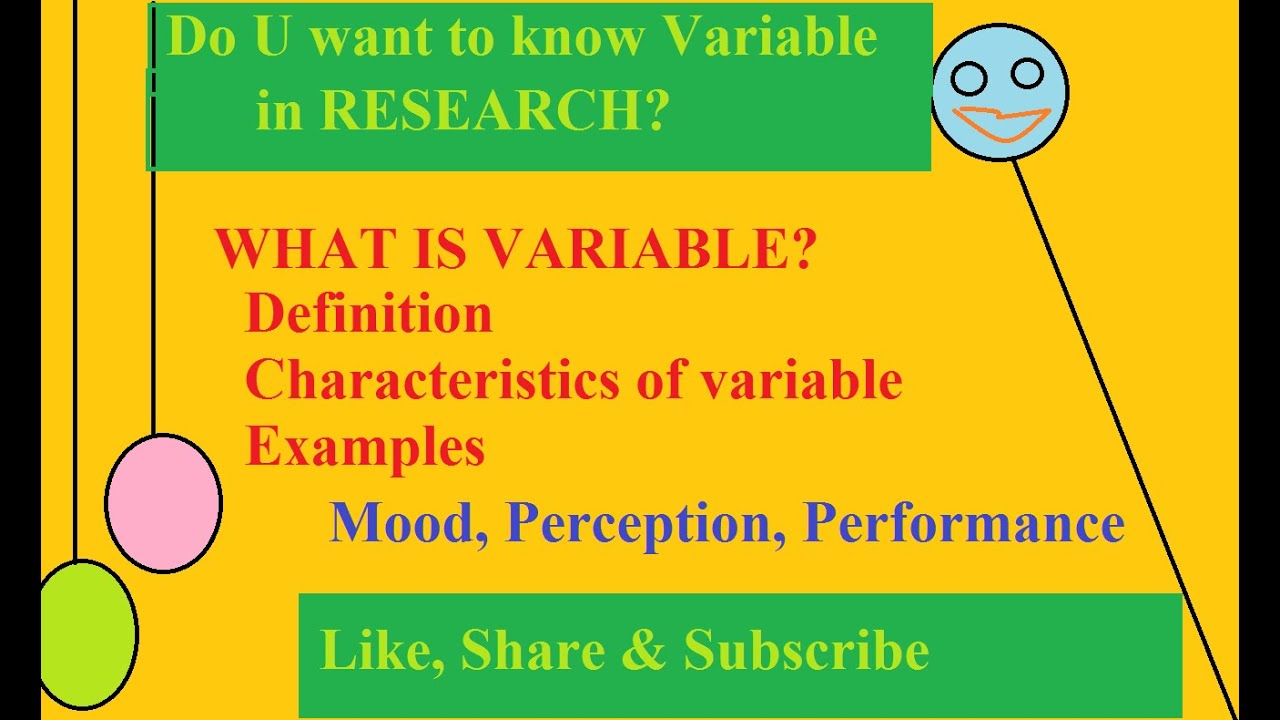 what is variable in research topic