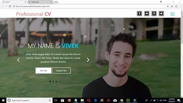 How to design a personal website using bootstrap 4 html5 css3 and jQuery | part five