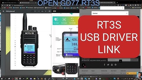 RETEVIS RT3S USB DRIVER LINK