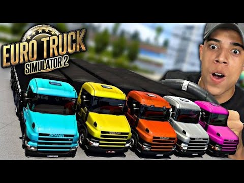 O COMBOIO DOS LOUCOS ESTÁ DE VOLTA! - EURO TRUCK SIMULATOR 2 ONLINE! ( NO VOLANTE )