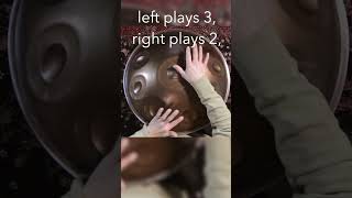 Learn 3-against-2 on Handpan 🎶 #handpan #polyrhythm