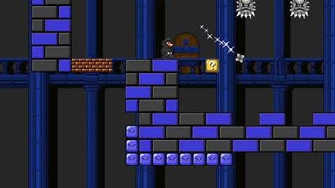 Super Mario Bros.X(SMBX) Custom Level-Blue Japanese Castle