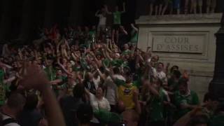 Irish fans in Lyon give rousing rendition of 'Shane Long's on Fire'