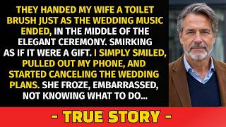 At My Son’s Wedding, the Bride Told My Wife to Clean the Toilet — I Smiled and Canceled Everything.