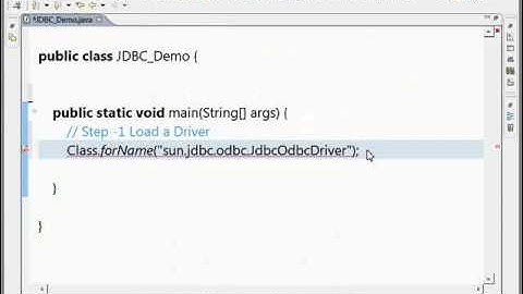 Step by Step JDBC Tutorial(TYPE1) .flv