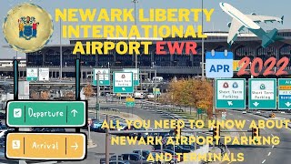 Newark Airport ✈ (EWR)Tour April 2022 ||Parking and All Terminals Drive Through|| Must Watch ||NYNJ