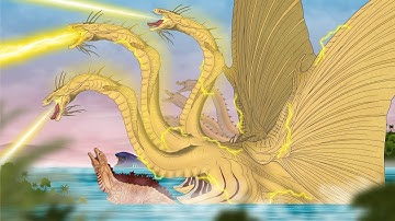 MONSTERS FUSION | Kamadorah | King Ghidorah x Kamata-kun : ANIMATION