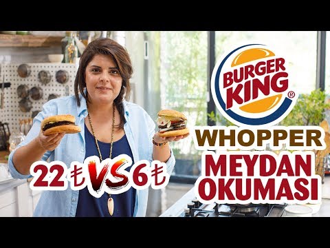 Burger King - Whopper (Challenge) Meydan Okuması | Evde Daha Hesaplı Whopper Tarifi